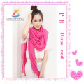 Ningbo lingshang Großhandel 100% Baumwolle Chiffon Pashmina Schal Schal